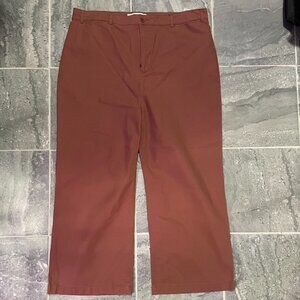 Old Navy Wide Leg Extra High Rise rust pants size 18